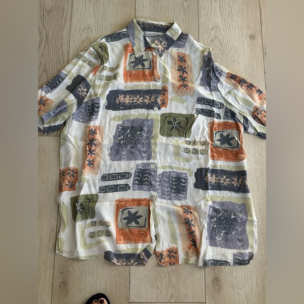 Men's Multicolor Casual Button Down Shirt